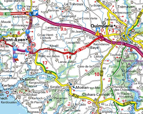 Bretagne Riec-sur-Belon Location